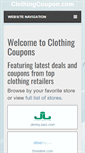 Mobile Screenshot of clothingcoupon.com